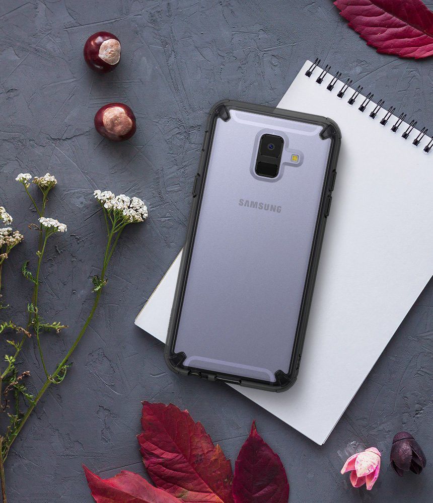 Ringke Fusion Samsung Galaxy A6 2018 Hoesje Smoke Black afbeelding 7