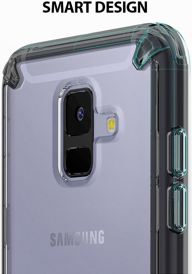 Ringke Fusion Samsung Galaxy A6 2018 Hoesje Smoke Black afbeelding 8
