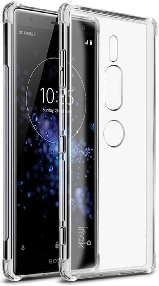 IMAK Sony Xperia XZ2 Premium Hoesje met Screenprotector Transparant afbeelding 2
