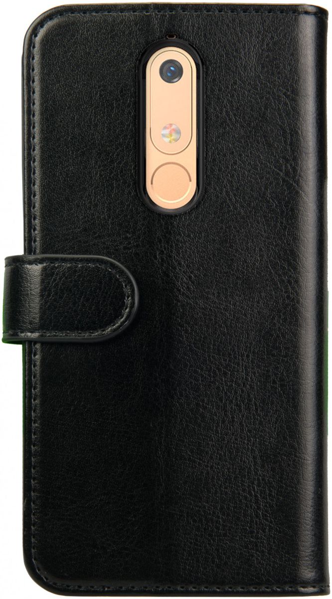 Rosso Element Nokia 5.1 Hoesje Book Cover Zwart afbeelding 2