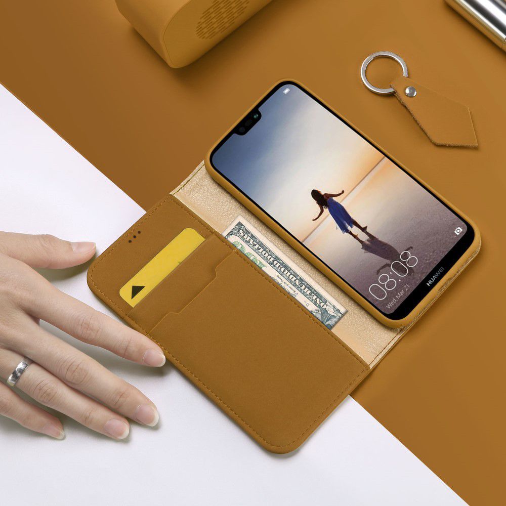 Dux Ducis Wish Series Huawei P20 Lite Hoesje Khaki afbeelding 2