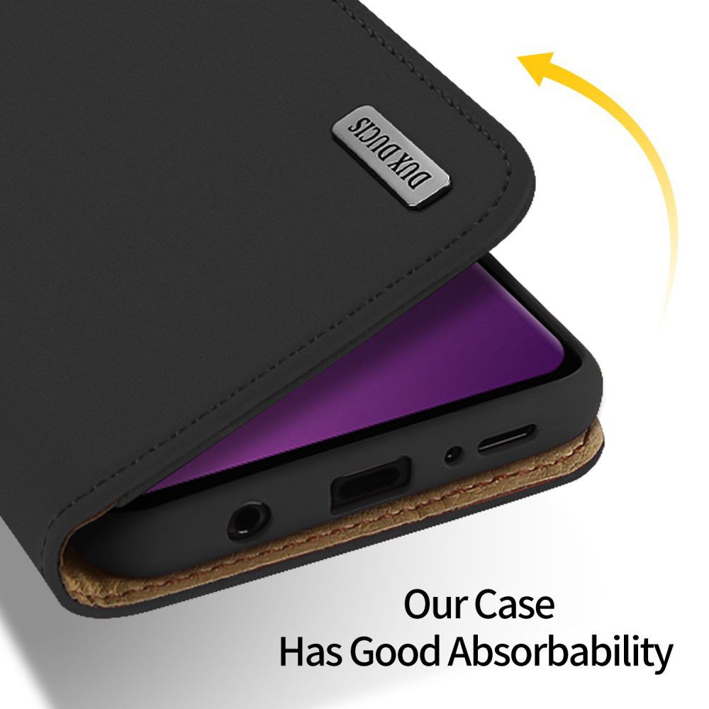 Dux Ducis Luxe Book Case Samsung Galaxy S9 Hoesje Echt Leer Zwart afbeelding 4