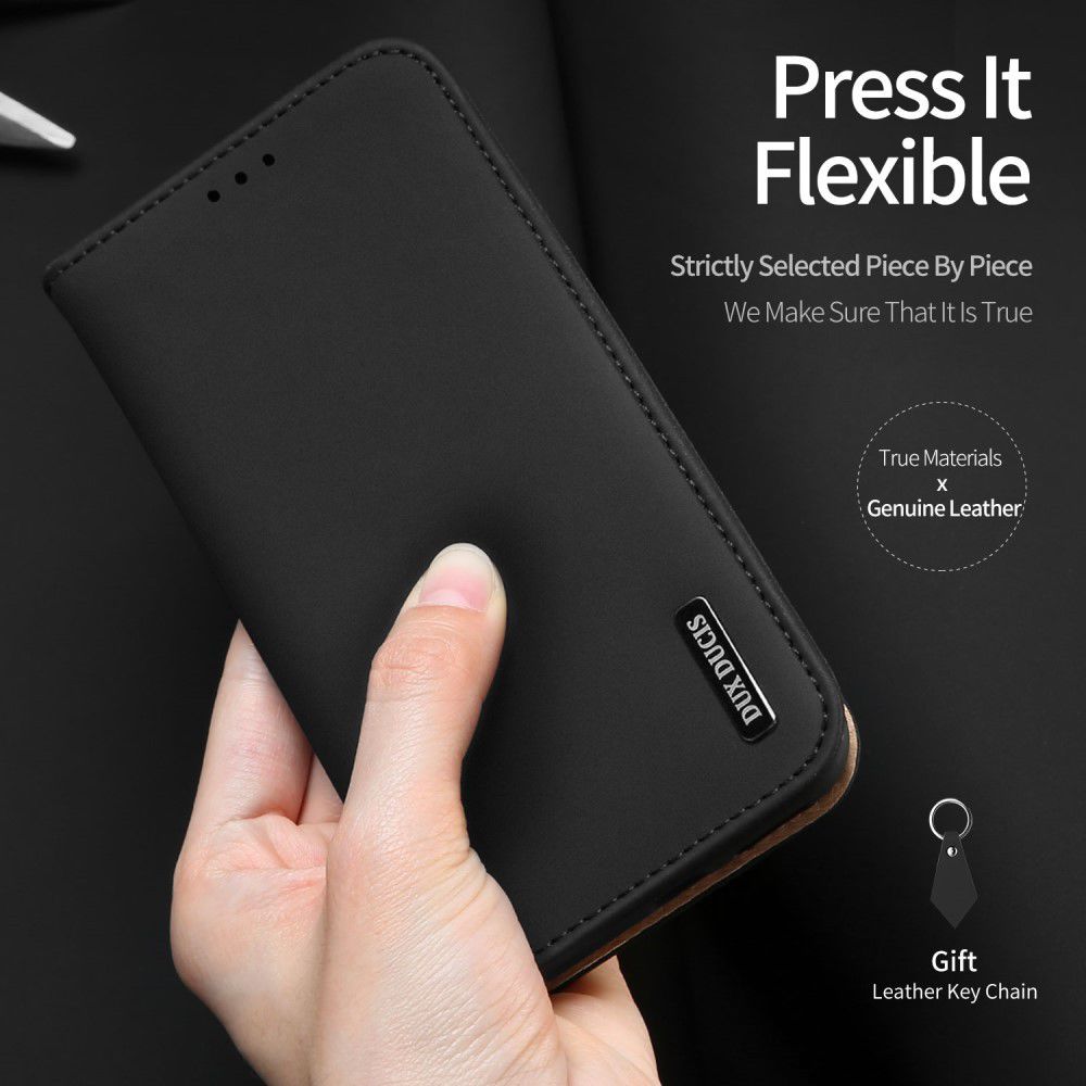 Dux Ducis Luxe Book Case Samsung Galaxy S9 Hoesje Echt Leer Zwart afbeelding 5