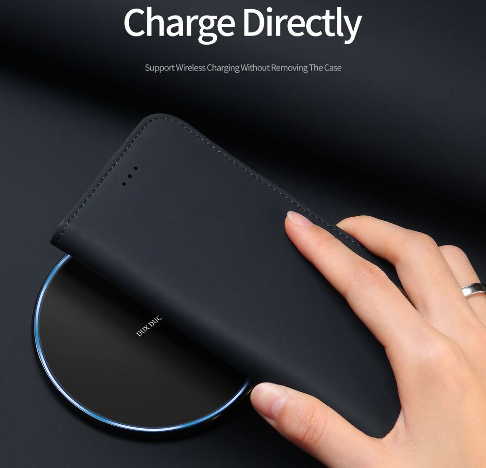 Dux Ducis Luxe Book Case Samsung Galaxy S9 Hoesje Echt Leer Zwart afbeelding 7