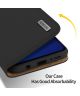 Dux Ducis Luxe Book Case Samsung Galaxy S9 Plus Hoesje Echt Leer Zwart