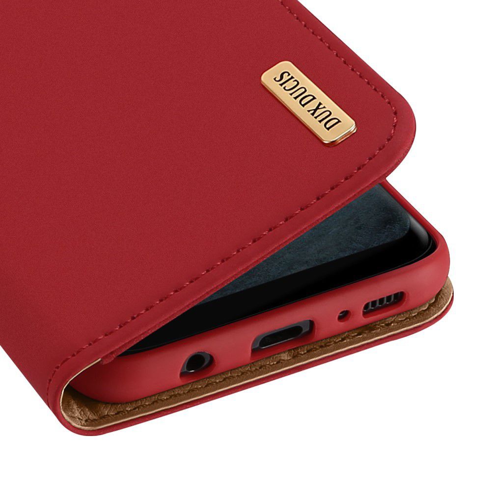 Dux Ducis Luxe Book Case Samsung Galaxy S8 Hoesje Echt Leer Rood afbeelding 4