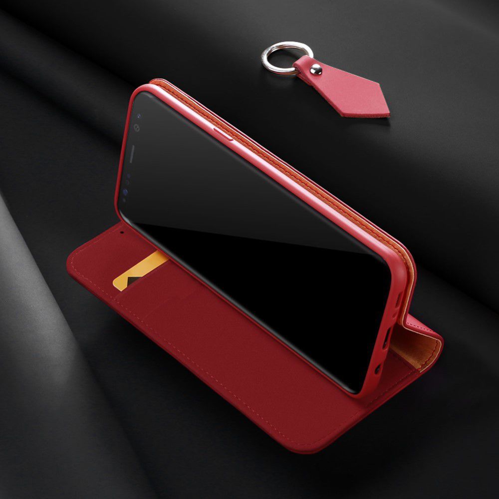 Dux Ducis Luxe Book Case Samsung Galaxy S8 Hoesje Echt Leer Rood afbeelding 5