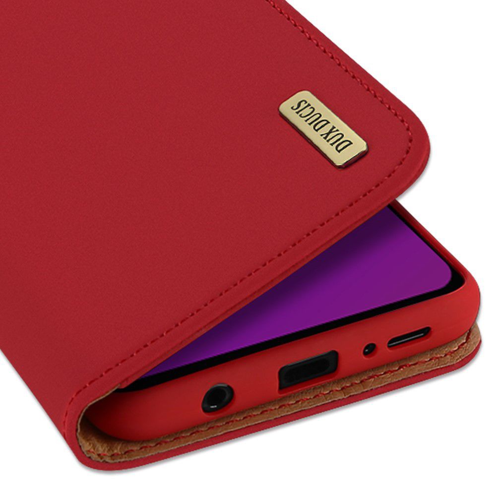 Dux Ducis Luxe Book Case Samsung Galaxy S9 Hoesje Echt Leer Rood afbeelding 4