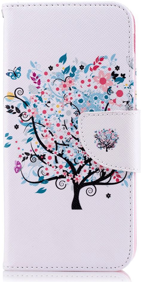 Samsung Galaxy J6 (2018) Lederen Portemonnee Hoesje Tree afbeelding 1