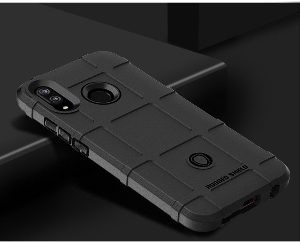 Huawei P20 Lite Anti-Shock Hybride Hoesje Zwart afbeelding 12