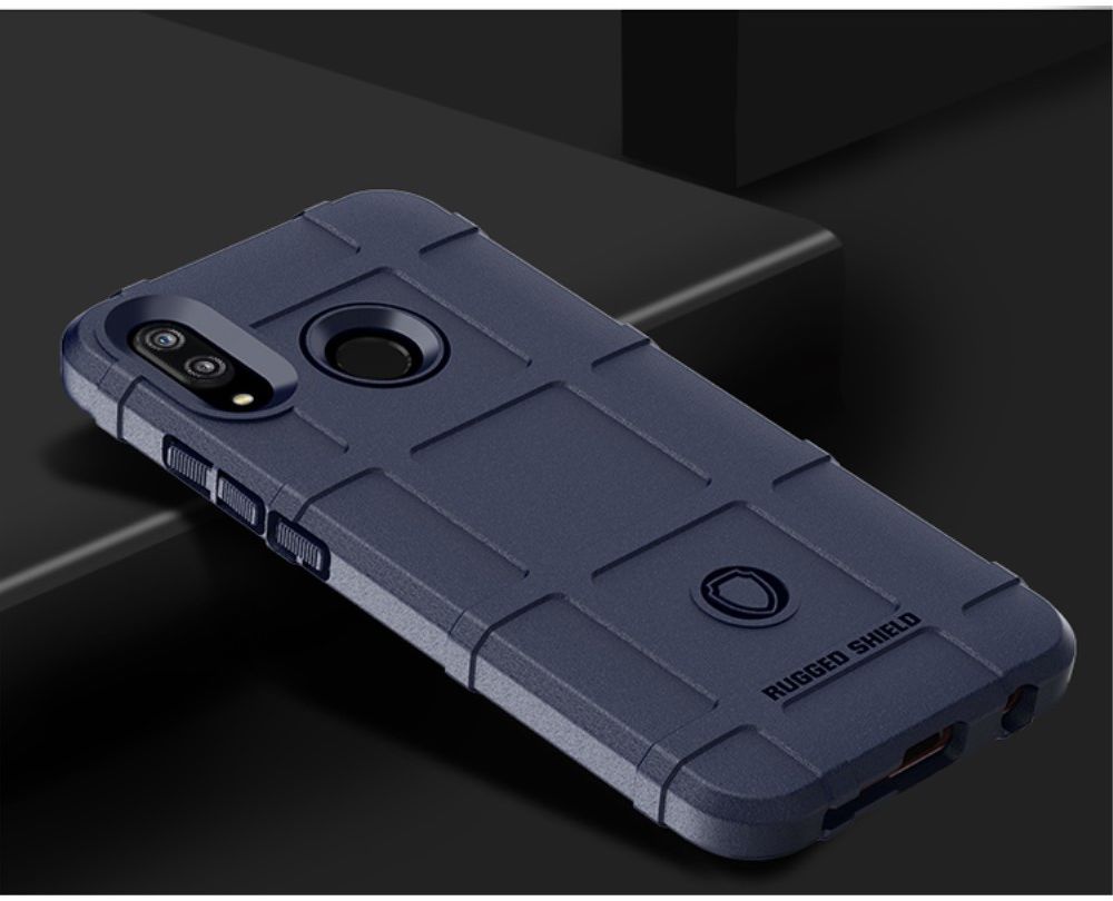 Huawei P20 Lite Anti-Shock Hybride Hoesje Donker Blauw afbeelding 2