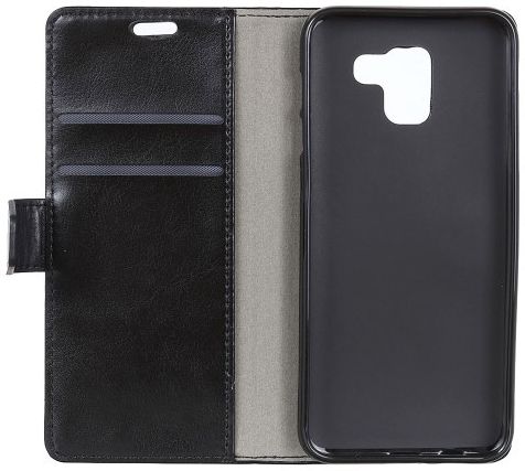 Samsung Galaxy J6 (2018) Crazy Horse Portemonnee Hoesje Zwart afbeelding 7