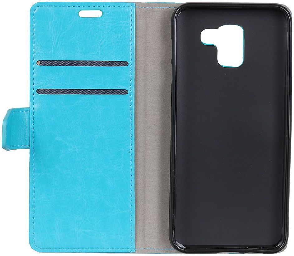 Samsung Galaxy J6 (2018) Crazy Horse Portemonnee Hoesje Blauw afbeelding 7