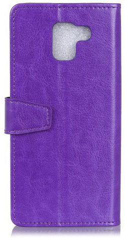 Samsung Galaxy J6 (2018) Crazy Horse Portemonnee Hoesje Paars afbeelding 8