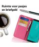 Samsung Galaxy J6 (2018) Litchi Skin Leren Portemonnee Hoesje Roze