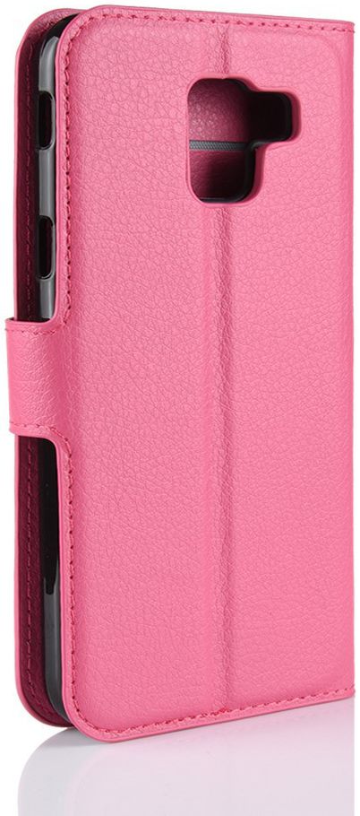 Samsung Galaxy J6 (2018) Litchi Skin Leren Portemonnee Hoesje Roze afbeelding 8