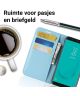 Samsung Galaxy J6 (2018) Litchi Skin Leren Portemonnee Hoesje Blauw