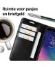 Samsung Galaxy A6 Crazy Horse Leren Portemonnee Hoesje Zwart
