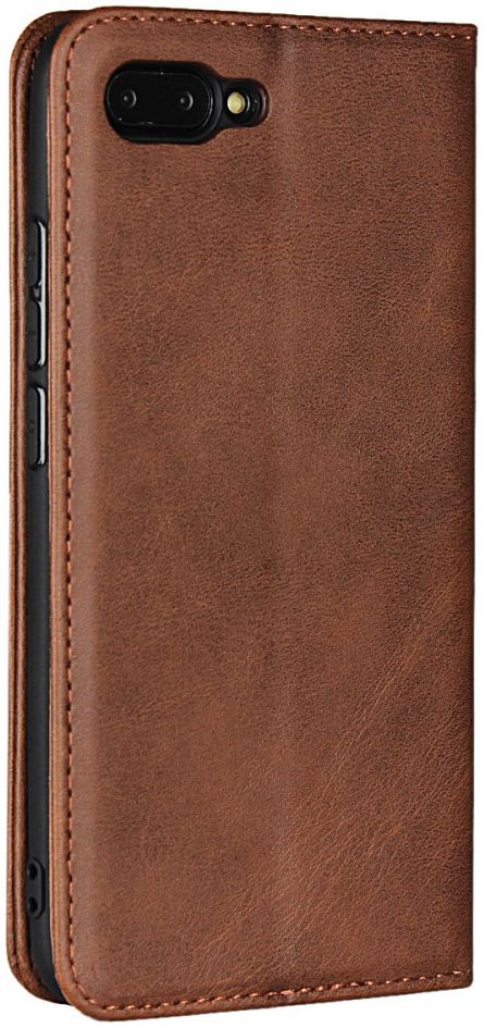 Honor 10 Leren Portemonnee Hoesje Coffee afbeelding 4