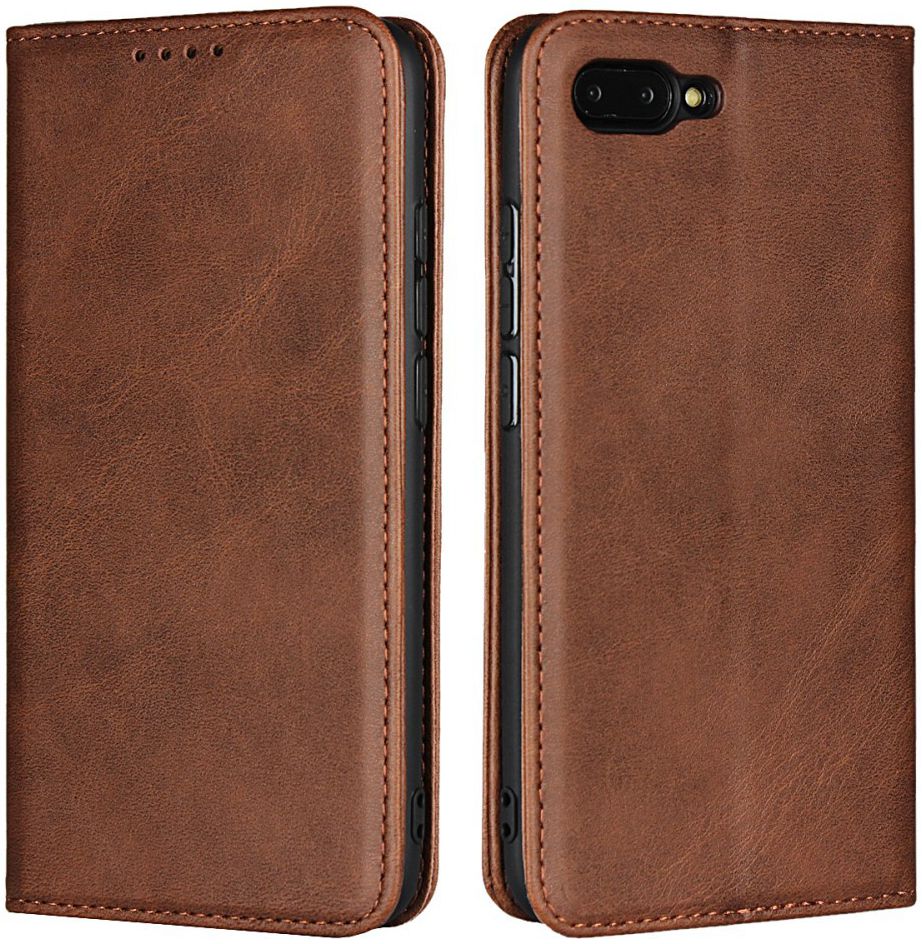 Honor 10 Leren Portemonnee Hoesje Coffee afbeelding 7