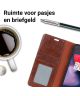 OnePlus 6 Split Lederen Portemonnee Hoesje Bruin