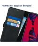 Rosso Deluxe Huawei P20 Pro Hoesje Echt Leer Book Case Zwart