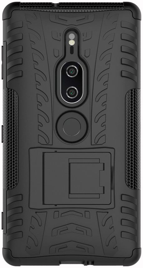 Sony Xperia XZ2 Premium Hybride Kickstand Hoesje Zwart afbeelding 6