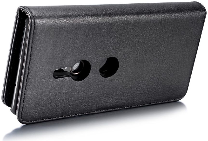 Sony Xperia XZ2 Leren Portemonnee Hoesje Zwart afbeelding 13