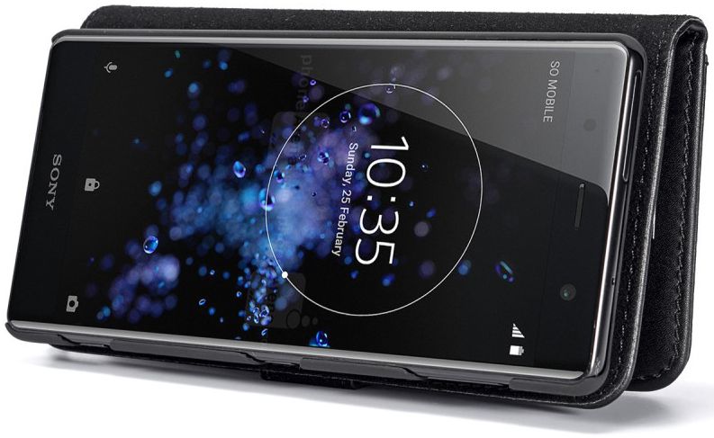 Sony Xperia XZ2 Leren Portemonnee Hoesje Zwart afbeelding 14