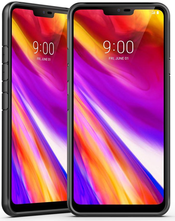 LG G7 ThinQ Hybride TPU Hoesje Zwart afbeelding 7