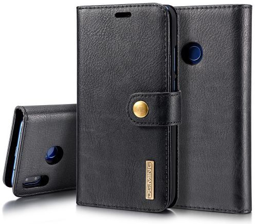 Huawei P20 Lite Leren Portemonnee Hoesje Zwart afbeelding 2