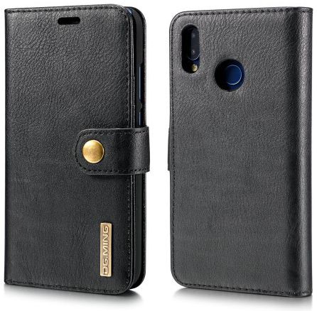 Huawei P20 Lite Leren Portemonnee Hoesje Zwart afbeelding 16