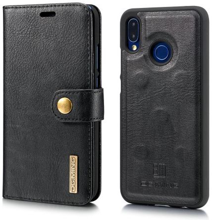 Huawei P20 Lite Leren Portemonnee Hoesje Zwart afbeelding 6