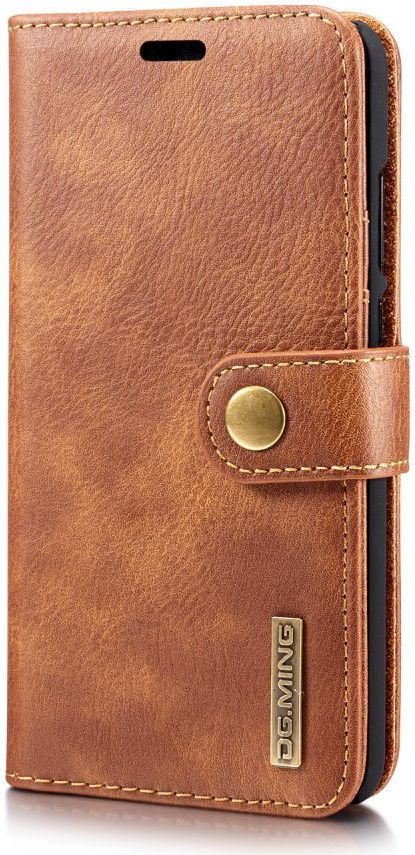 Huawei P20 Leren Portemonnee Hoesje Bruin afbeelding 12