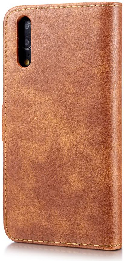 Huawei P20 Leren Portemonnee Hoesje Bruin afbeelding 13