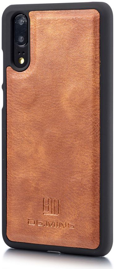 Huawei P20 Leren Portemonnee Hoesje Bruin afbeelding 14