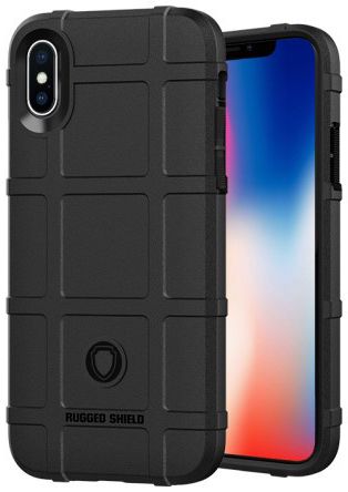 Apple iPhone X Rugged Armor Hoesje Zwart afbeelding 1