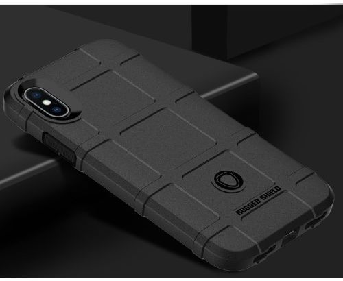 Apple iPhone X Rugged Armor Hoesje Zwart afbeelding 2