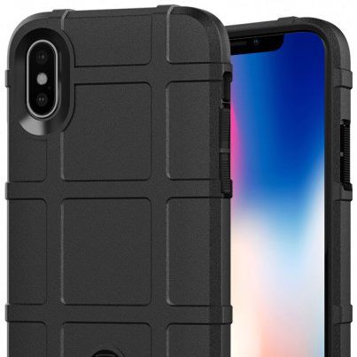 Apple iPhone X Rugged Armor Hoesje Zwart afbeelding 6