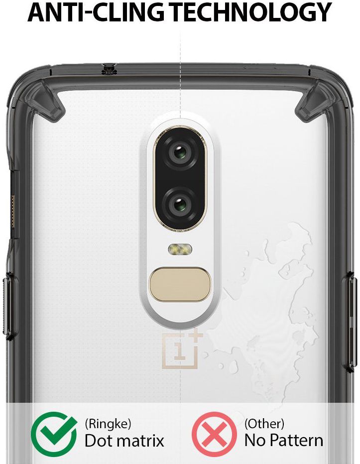 Ringke OnePlus 6 Fusion Hoesje Smoke Black afbeelding 5