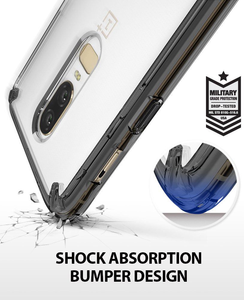 Ringke OnePlus 6 Fusion Hoesje Smoke Black afbeelding 6