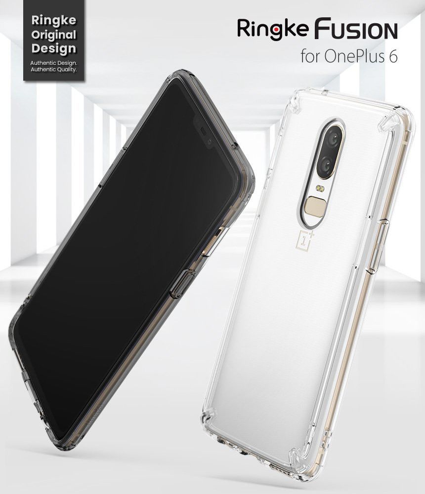 OnePlus 6 Ringke Fusion Hoesje Transparant afbeelding 2
