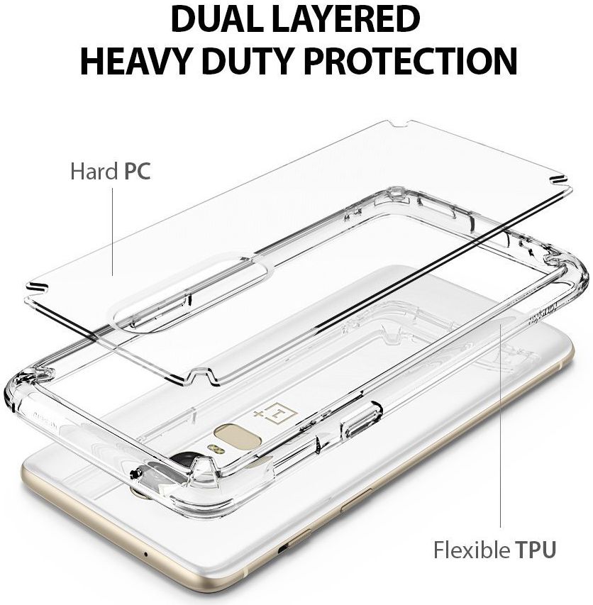 OnePlus 6 Ringke Fusion Hoesje Transparant afbeelding 3