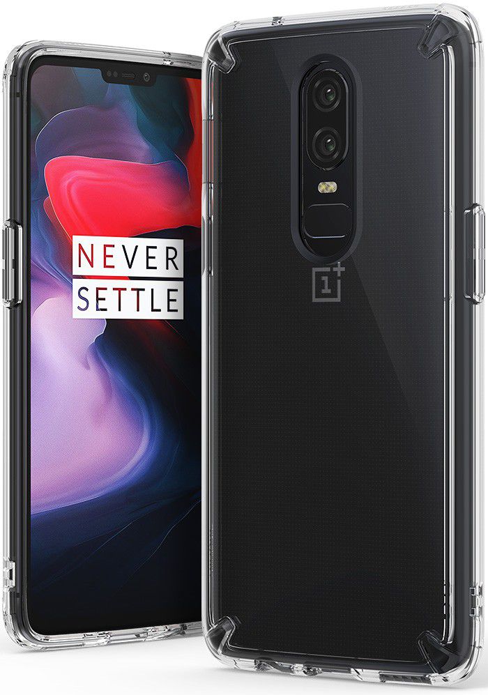 OnePlus 6 Ringke Fusion Hoesje Transparant afbeelding 1