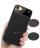 iPhone 7/8 TPU met Tempered Glass Hoesje Zwart
