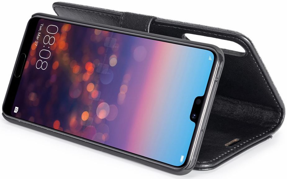 Huawei P20 Pro Echt Leren Portemonnee Hoesje Zwart afbeelding 14