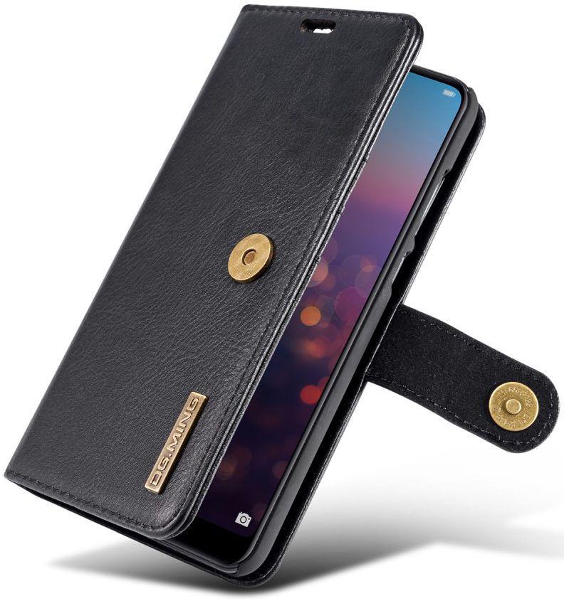 Huawei P20 Pro Echt Leren Portemonnee Hoesje Zwart afbeelding 16