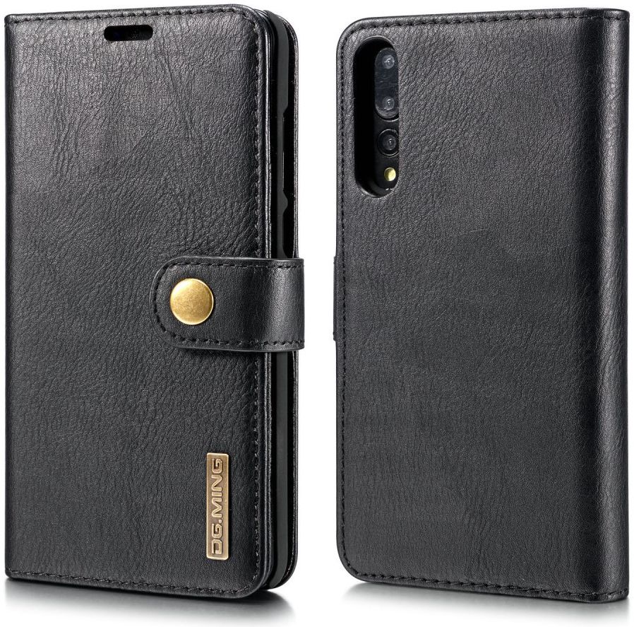 Huawei P20 Pro Echt Leren Portemonnee Hoesje Zwart afbeelding 7