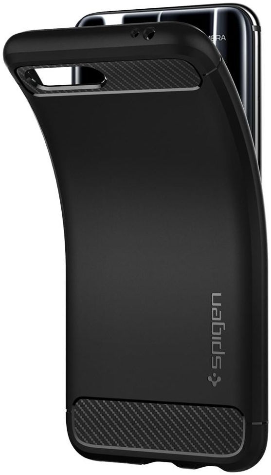 Spigen Rugged Armor Hoesje Honor 10 Zwart afbeelding 5