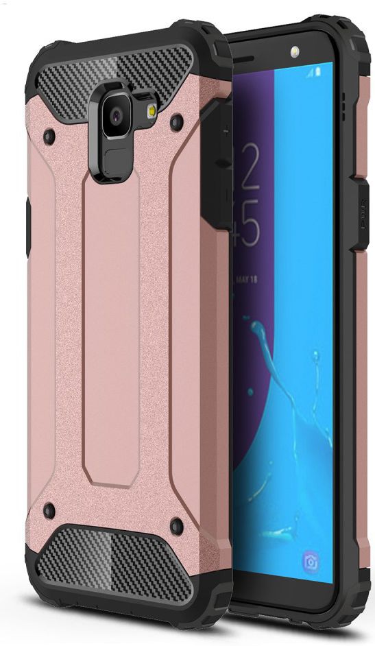 Samsung Galaxy J6 (2018) Hybride Hoesje Rose Gold afbeelding 1